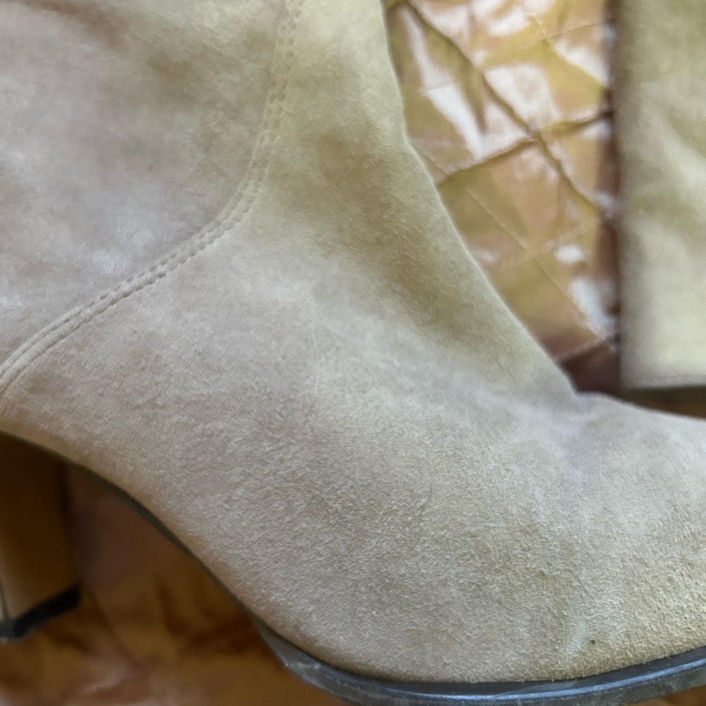 Bandolino Suede Ankle Boots in Light Tan